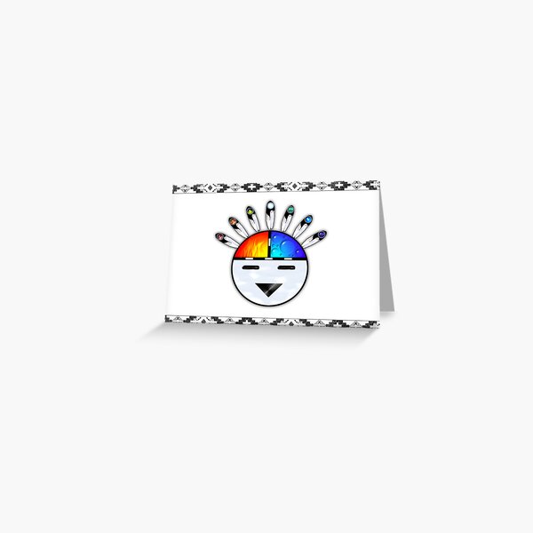 Indian Sunface Greeting Card