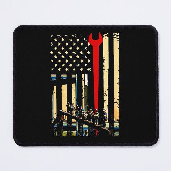 Aperçu de l'œuvre Ironworker et outils de drapeau américain créée et vendue par Abigial360.