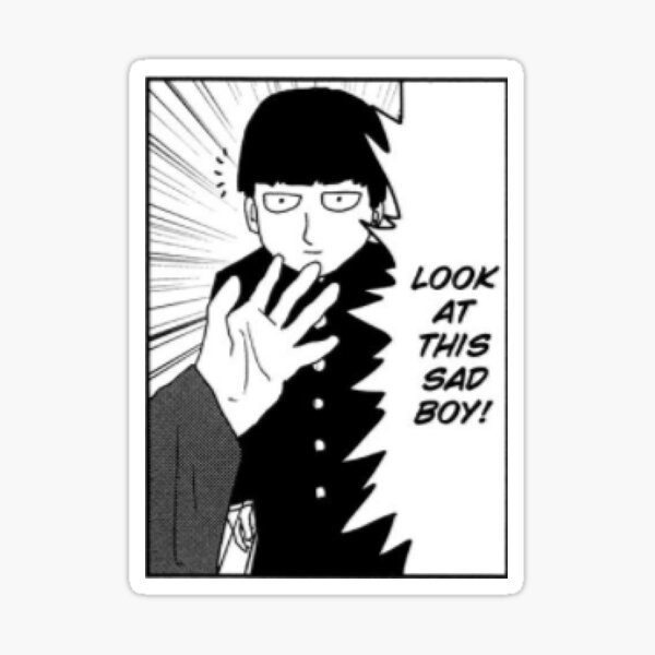a sad boy Sticker