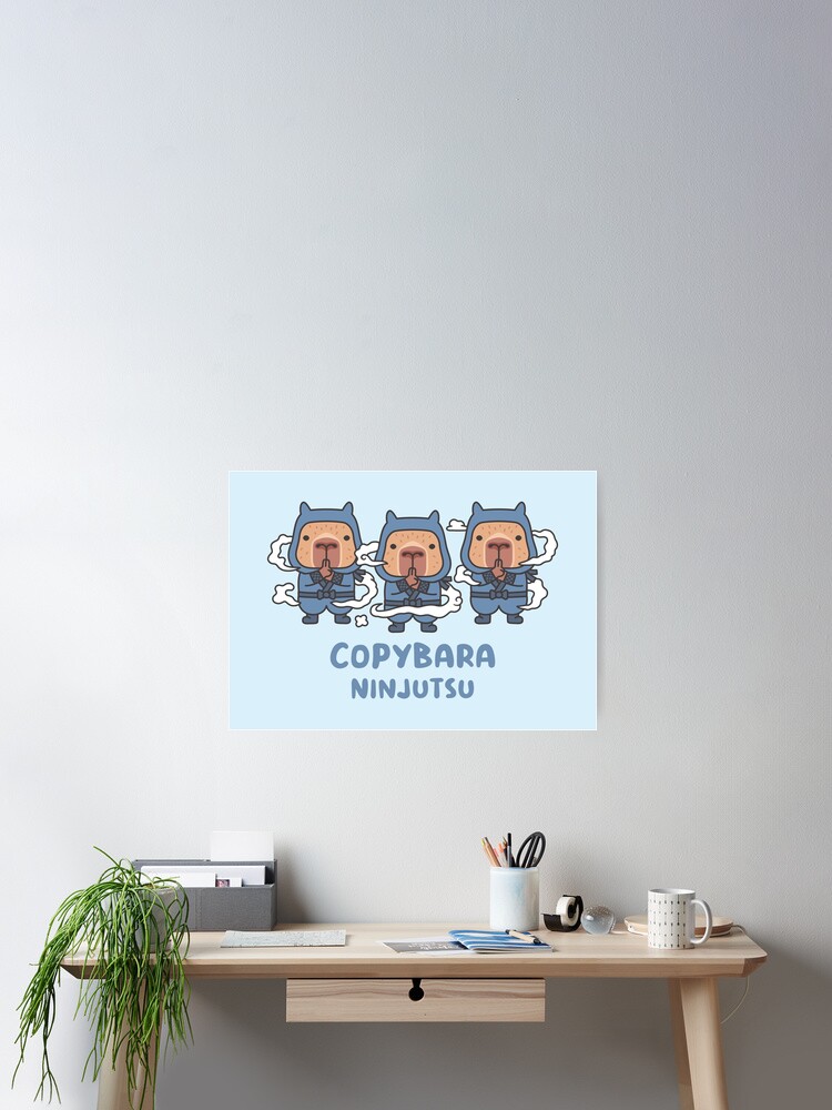 Cute Capybaras Ninja Copybara Ninjutsu