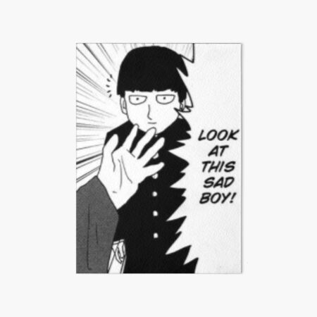 a sad boy Art Board Print