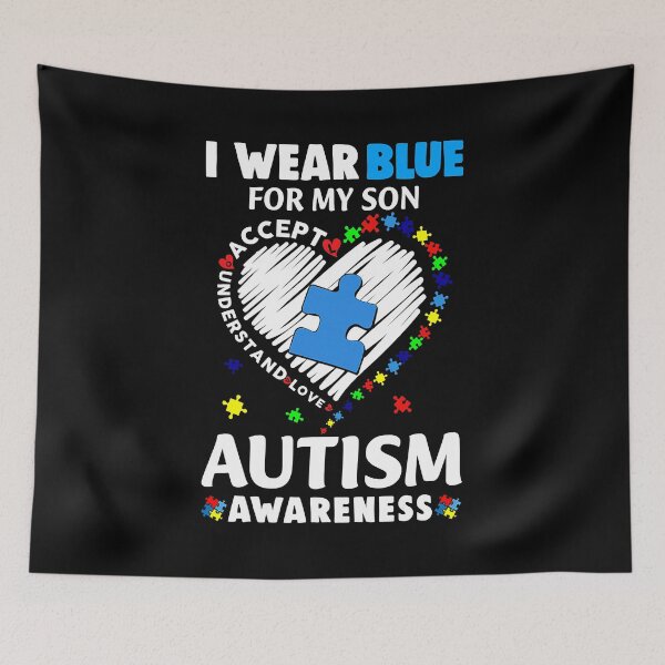 Item preview, Heart I Wear Blue For My Son Autism Awareness Month designed and sold by HaaChris-Artis.