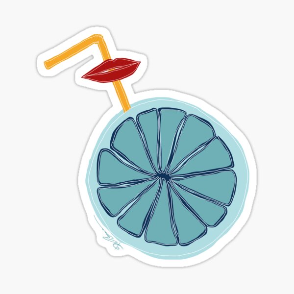 Everything is blue Sticker