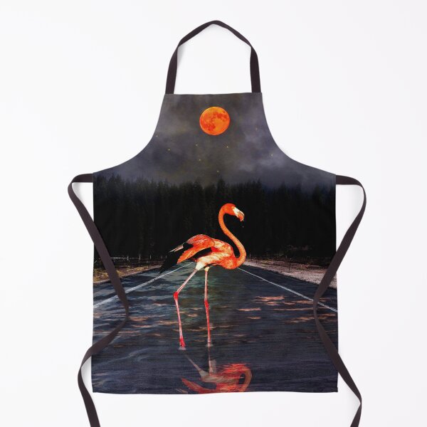 Item preview, Flamingo and Red Moon designed and sold by berwies-artwork.