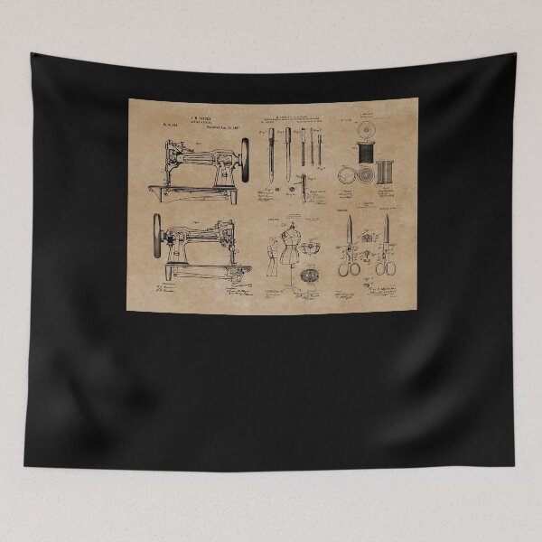 Item preview, Vintage Dressmaker Sewing Patent Prints  designed and sold by vealsteallf.