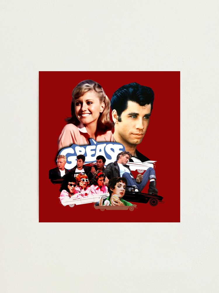 Grease Movie Collage Olivia Newton John John Travolta Photographic Print For Sale By 4001