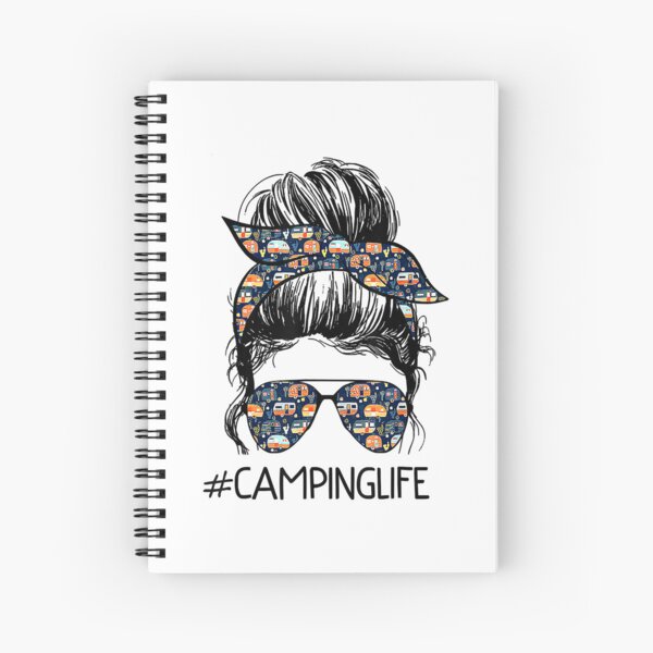 Item preview, Camping Life Messy Bun Hair Mother's Day Camping Lovers designed and sold by BennetJaco.