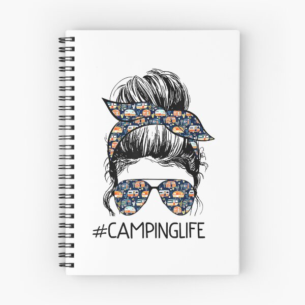 Item preview, Camping Life Messy Bun Hair Mother's Day Camping Lovers designed and sold by BennetJaco.