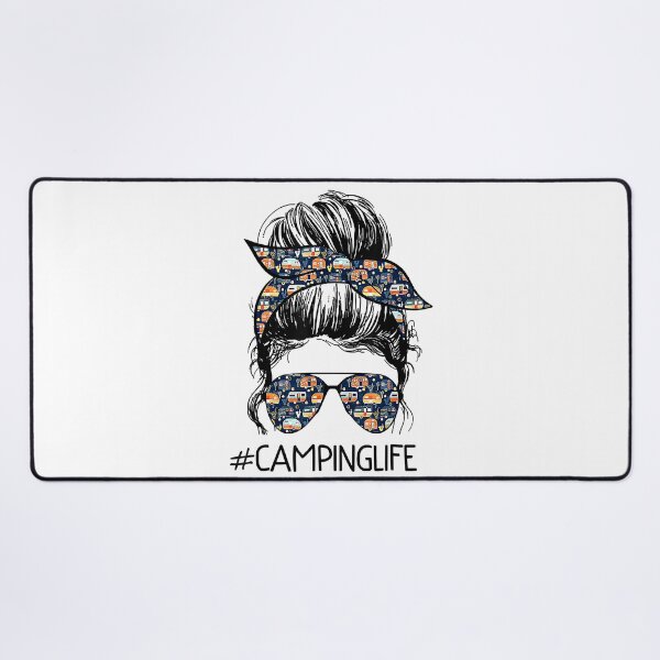 Item preview, Camping Life Messy Bun Hair Mother's Day Camping Lovers designed and sold by BennetJaco.