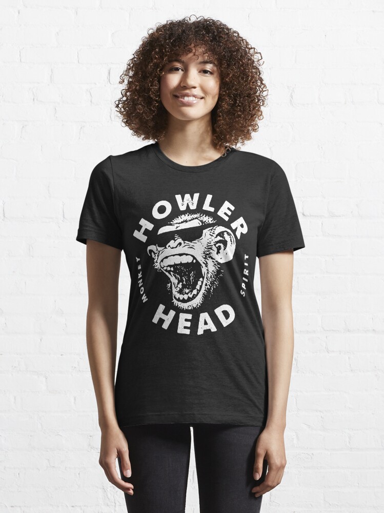 "Howler Head Monkey Kentucky Bourbon Whiskey Vintage Logo " Tshirt by