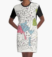Three's a Crowd Graphic T-Shirt Dress