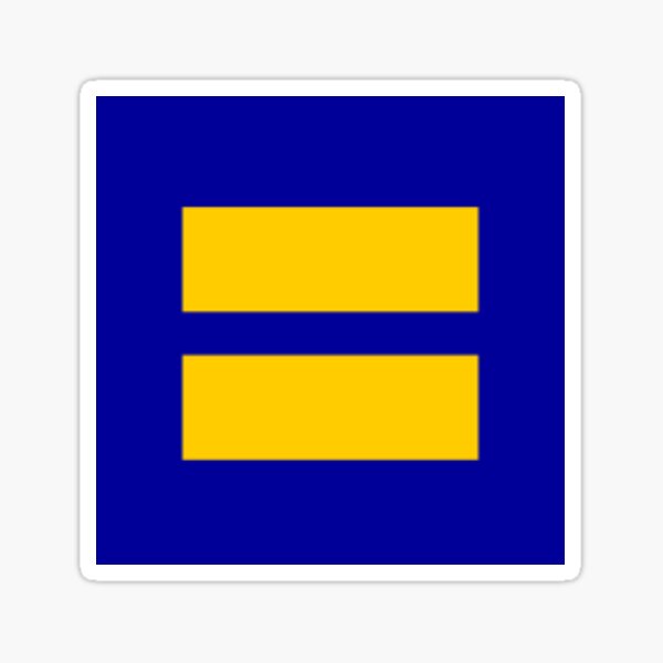 Human rights Campaign Equality Sticker Sticker