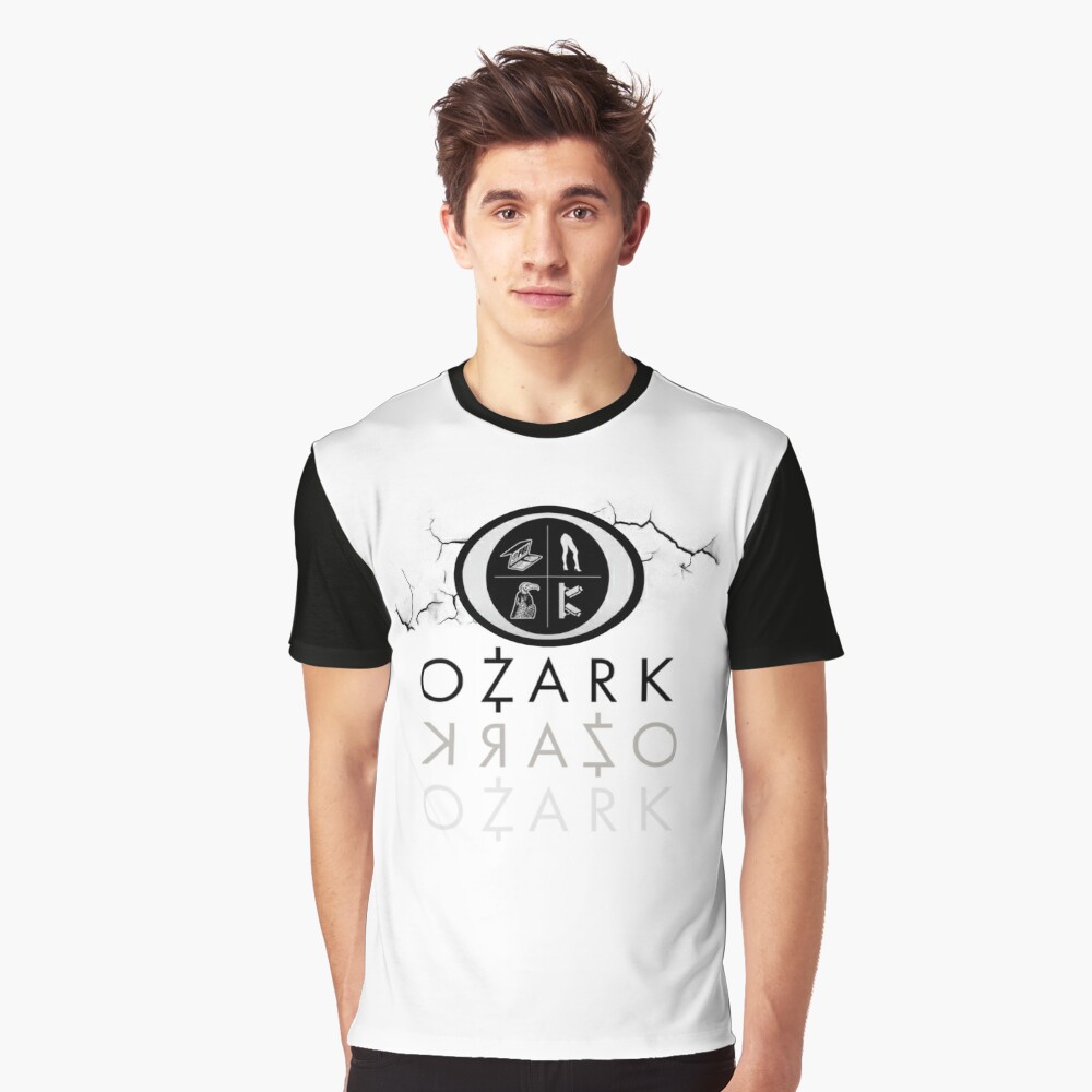 YILUFA Ozark Logo Symbol Inspirado Crimen Drama Tv Show T Shirt Negro 