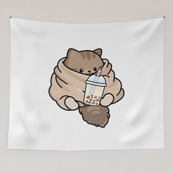 Item preview, Cozy Kitten Loves Boba! designed and sold by SirBobalot.