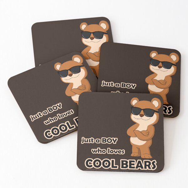Item preview, Just a boy who loves cool bears - Funny teddy with sunglasses designed and sold by GiborDesign.