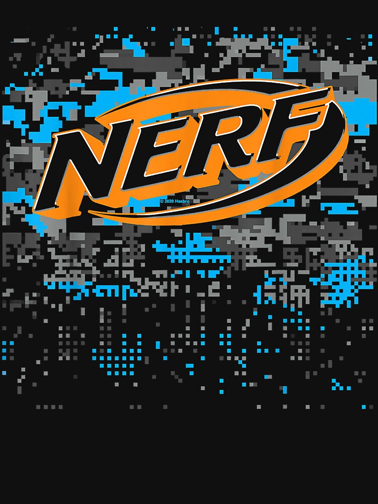 Juniors' Nerf Logo Glitch Camouflage Tee