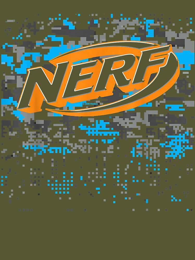 Juniors' Nerf Logo Glitch Camouflage Tee