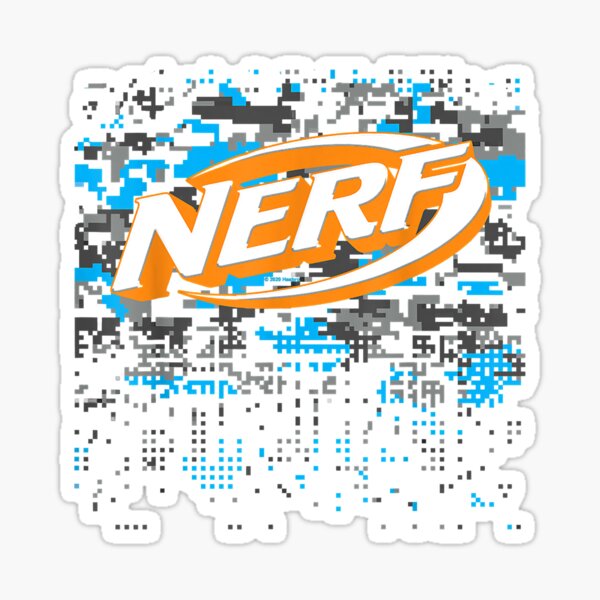 Nerf Classic Logo For Fans Sticker for Sale by AdrianSchaden