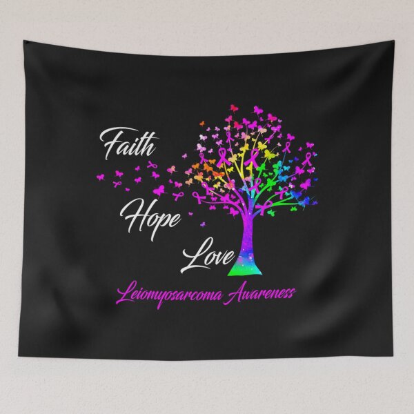 Item preview, Leiomyosarcoma Awareness Tank TopFaith Hope Love Leiomyosarcoma Awareness Support Leiomyosarcoma Warrior Gifts Tank Top designed and sold by KameiEbisu.