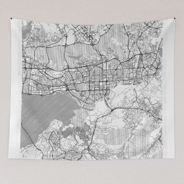 Item preview, Shenzhen Map Line designed and sold by HubertRoguski.