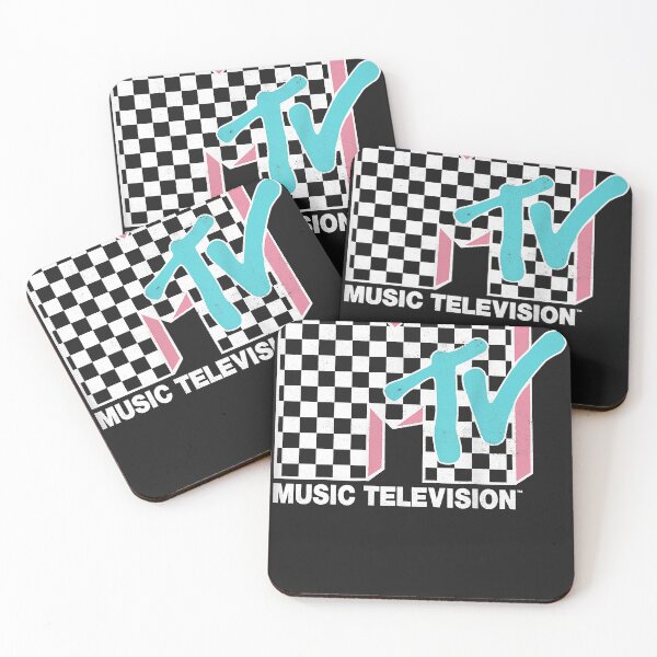 Item preview, Mtv neon distressed checkered logo designed and sold by hadmjimmie.