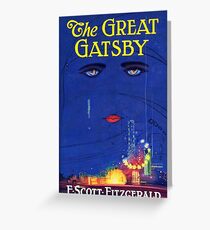The Great Gatsby Print Greeting Card