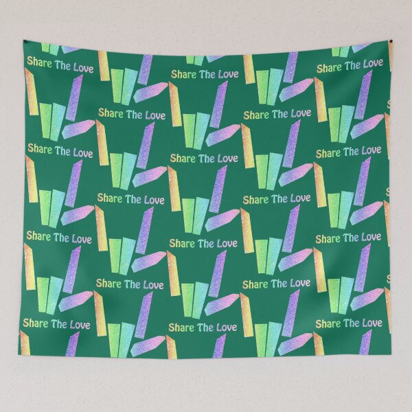 Item preview, Rainbow Share The Love     designed and sold by WishnCo.