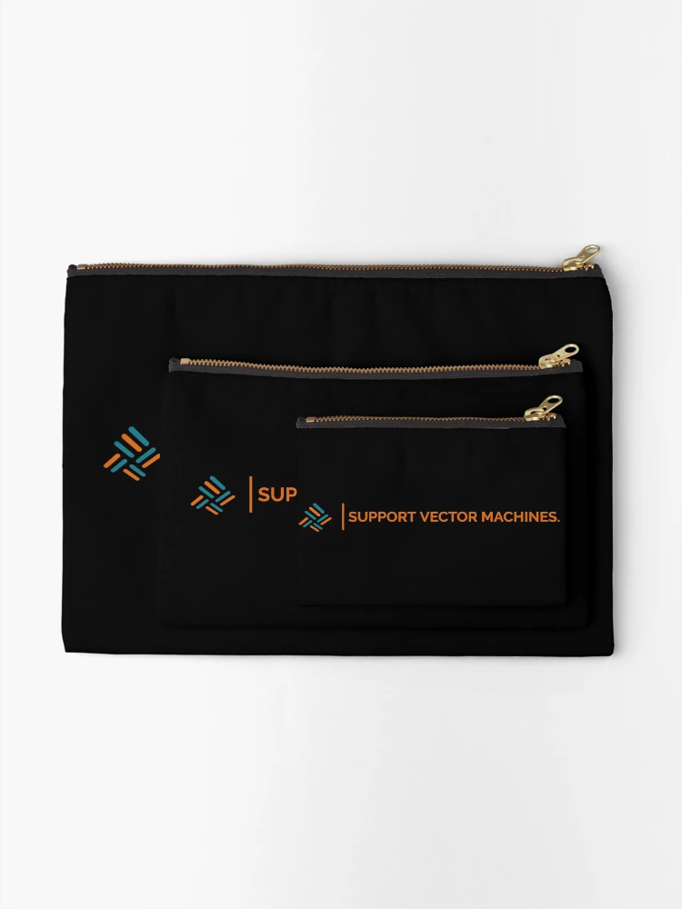 Thumbnail 2 of 4, Zipper Pouch, Support Vector Machines Machine Learning Data Science Algorithm designed and sold by deffro.