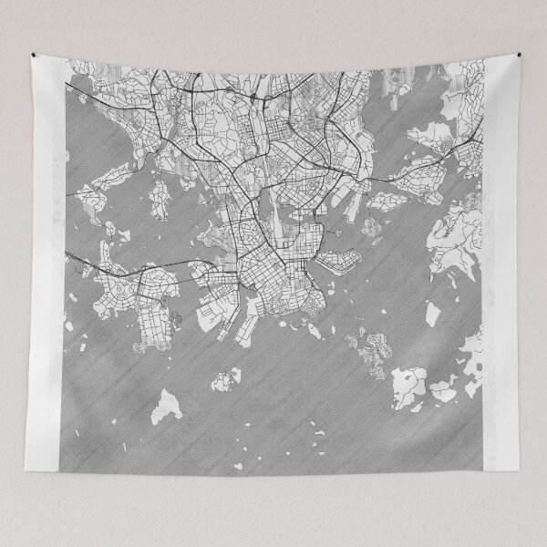 Item preview, Helsinki Map Line designed and sold by HubertRoguski.