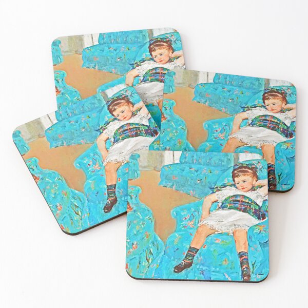 Item preview, Little Girl in a pretty Blue Armchair (1878) by Mary Cassatt, Digitally enhanced by WatermarkNZ Press designed and sold by CristalleLisa.