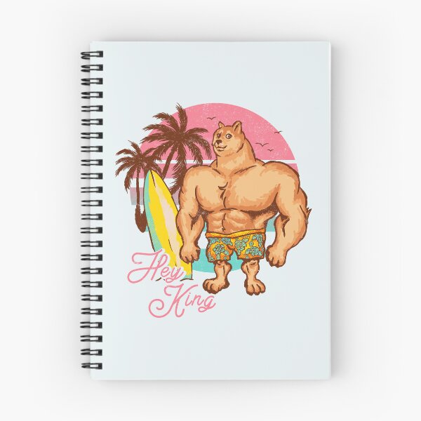 Item preview, Swole Doge Chilling on the Beach | Pink | Hey King | Big Muscle Buff Dog Meme | Chad Shiba Inu Doggo Dank Memes | Bonk Dorime | Much Wow | Backpack | Surf Sun Ocean Palm Trees | Bondi Beach designed and sold by Any Color Designs.