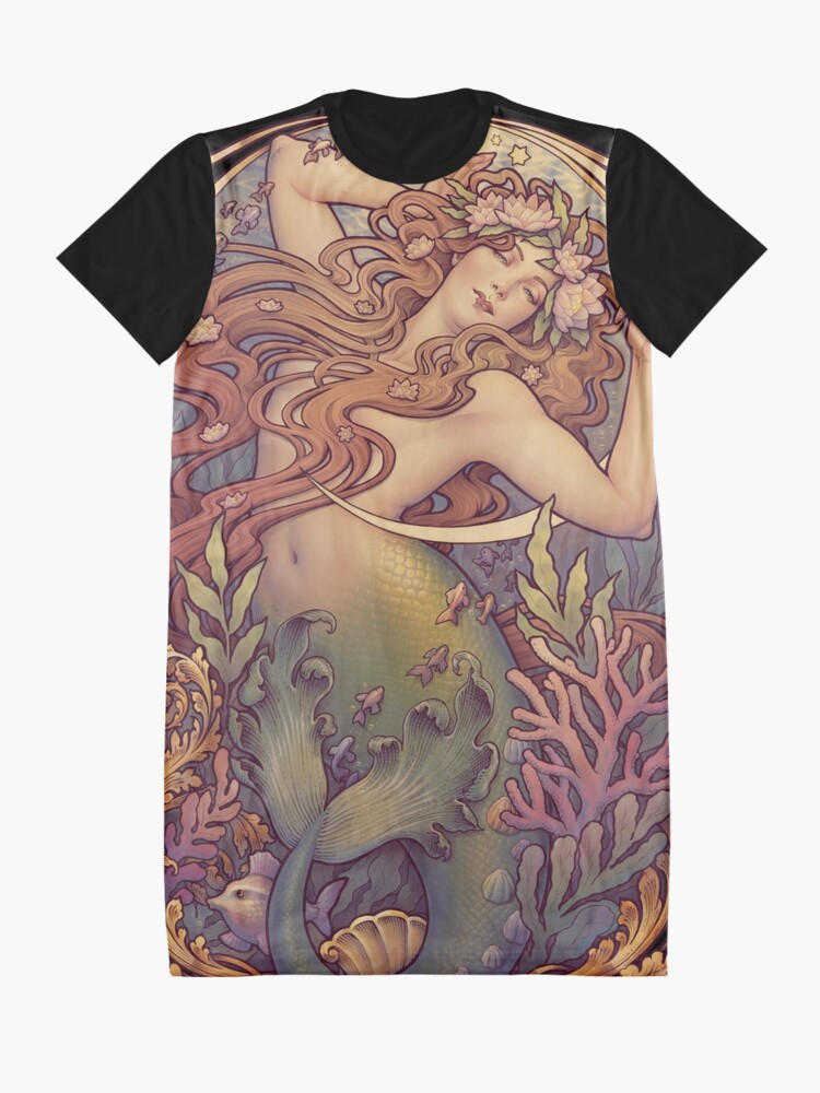 Alternate view of Andersen's Little Mermaid Graphic T-Shirt Dress