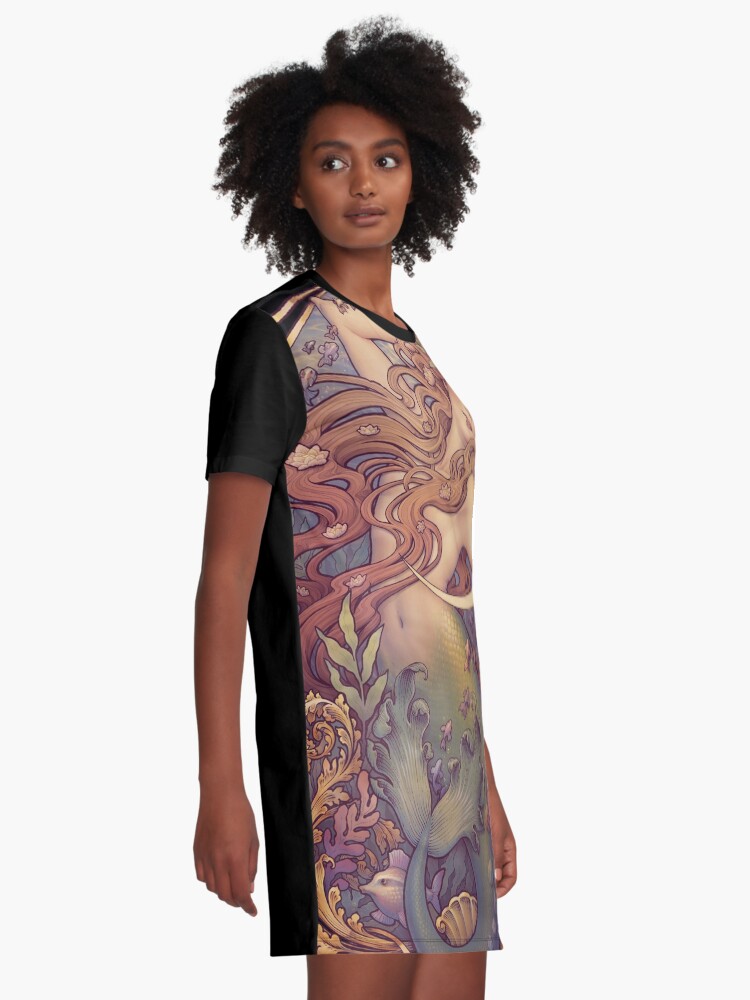 Alternate view of Andersen's Little Mermaid Graphic T-Shirt Dress