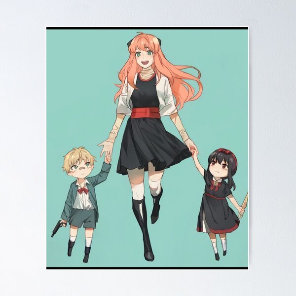 Anime Spy X Family Anya Poster Meme Scream Funny Humor Wall Art