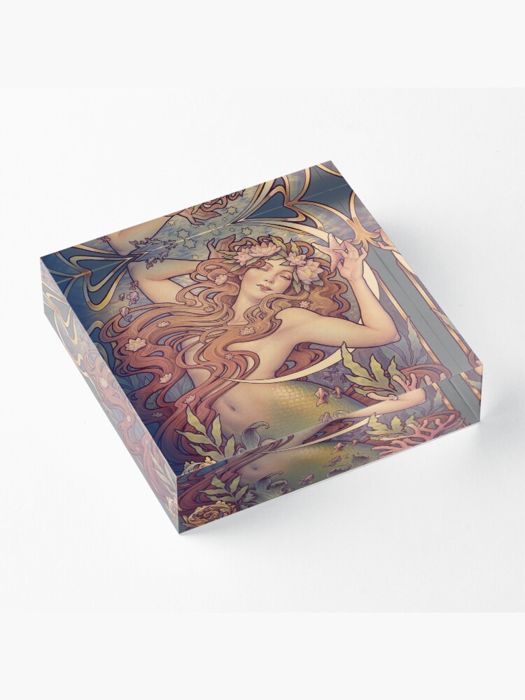 Alternate view of Andersen's Little Mermaid Acrylic Block