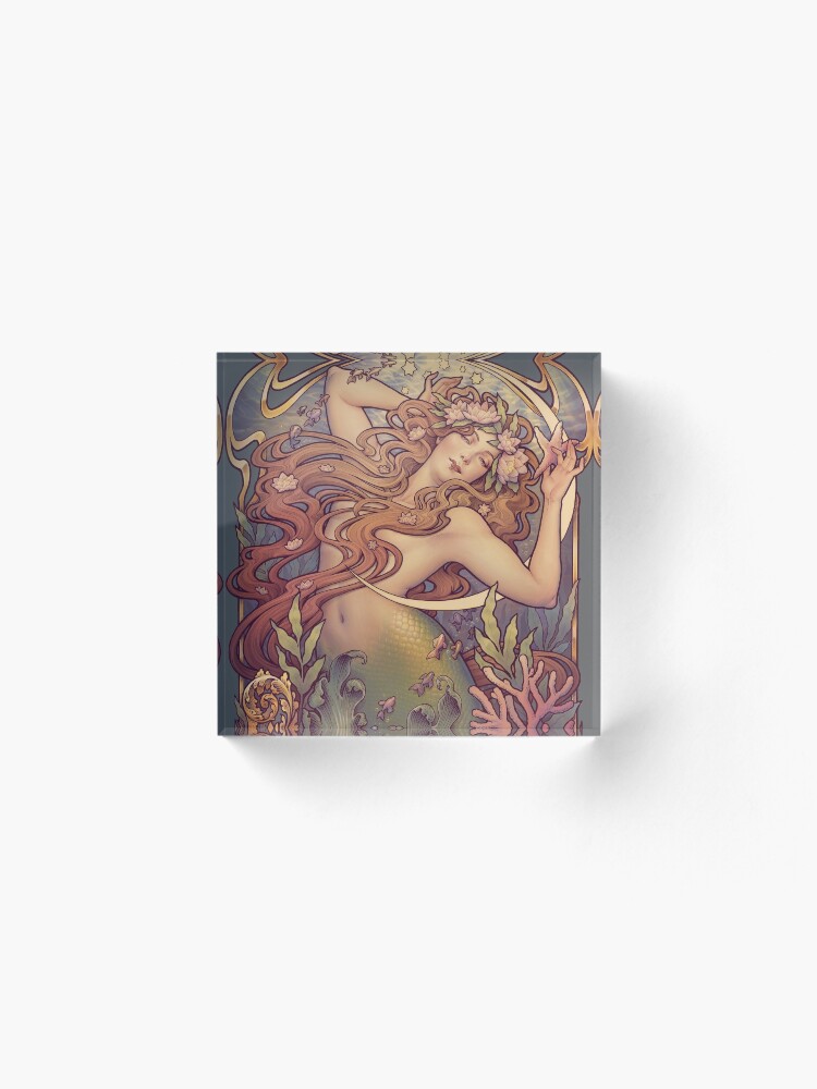 Alternate view of Andersen's Little Mermaid Acrylic Block