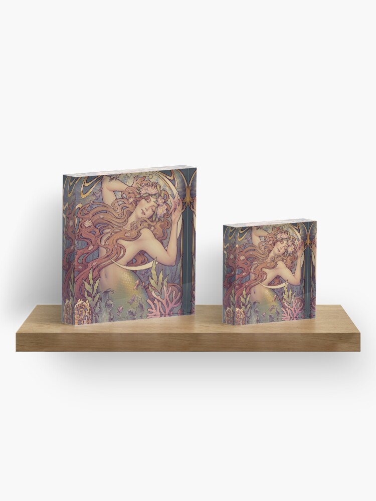 Alternate view of Andersen's Little Mermaid Acrylic Block
