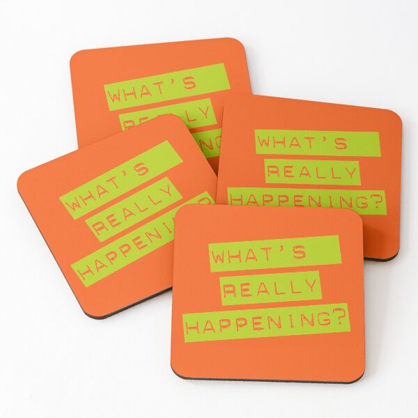 Item preview, WHAT'S REALLY HAPPENING? typographic message designed and sold by Clifford Hayes.