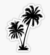 Palmen Glänzender Sticker