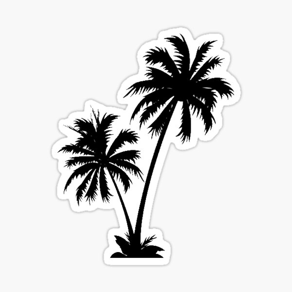 Palm Tree Stickers Redbubble