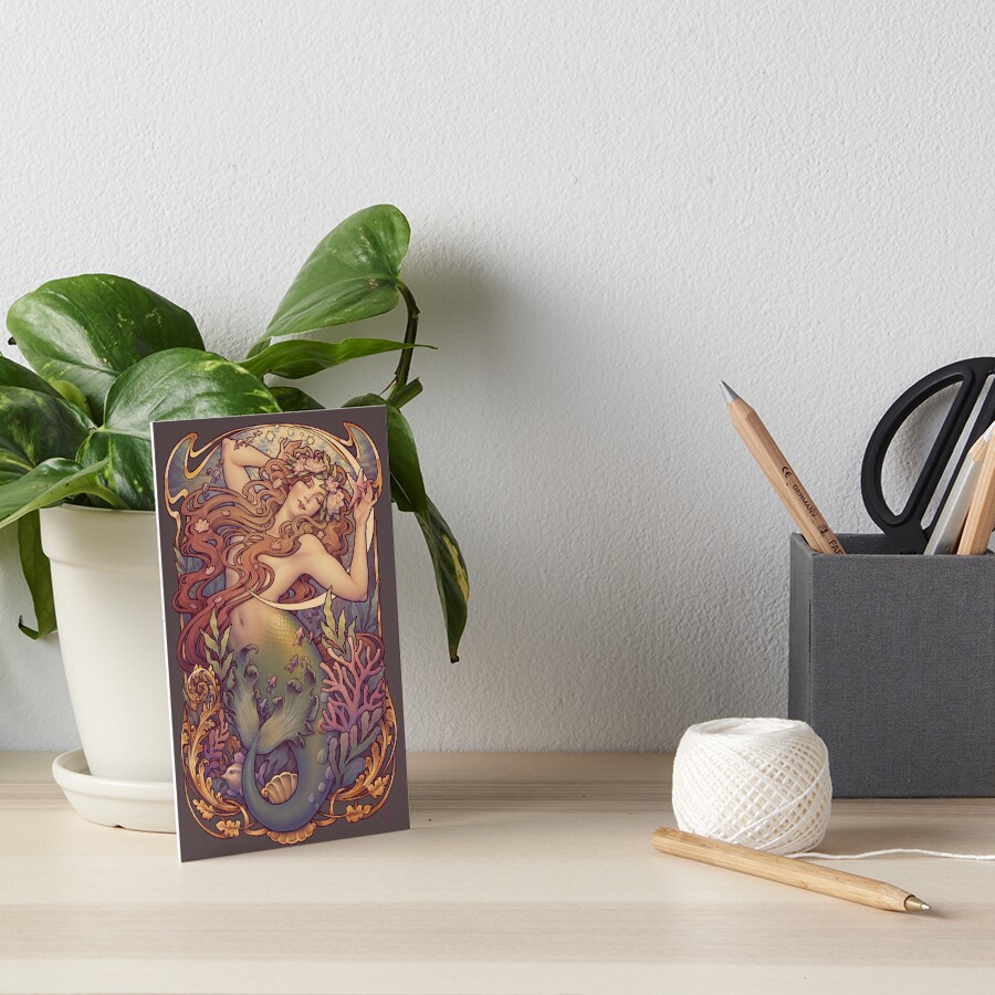 Andersen's Little Mermaid Art Board Print