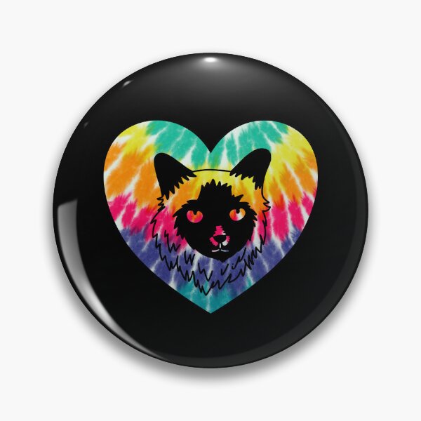 Artikelvorschau, Balinesisches Herz mit Tie-Dye-Print für balinesische Katzen-Mama-Vati entworfen und verkauft von JokeGysen.