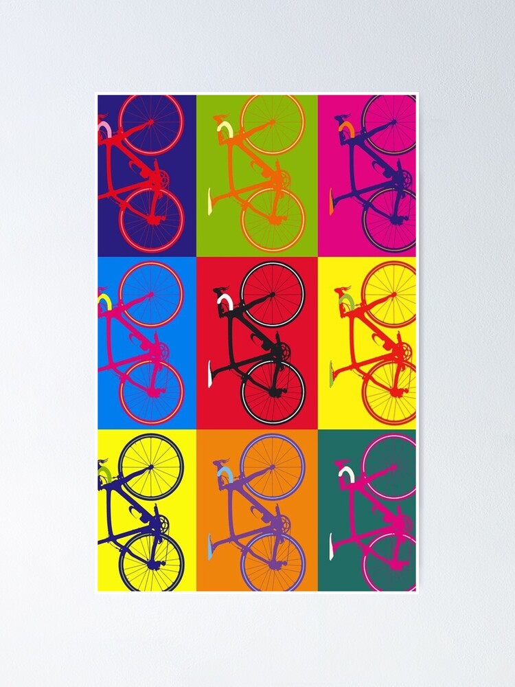 "Bike Andy Warhol Pop Art" Poster for Sale by nithinkasd Redbubble