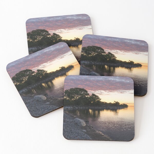 Item preview, Colourful Cove - Awaiting Sunrise on a Beach on Lake Ontario in Toronto designed and sold by Georgia Mizuleva.