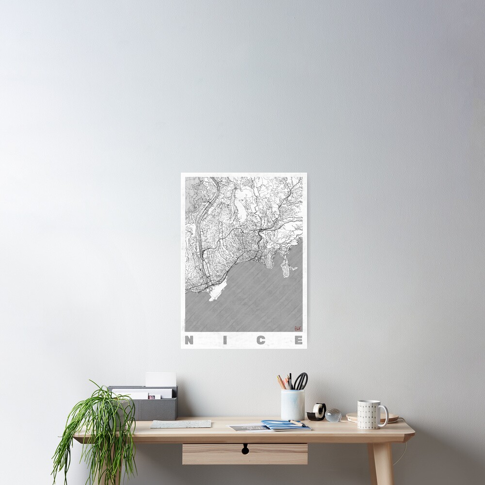 Nice Map Line Poster