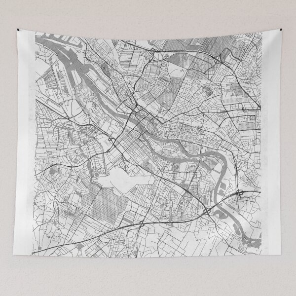 Item preview, Bremen Map Line designed and sold by HubertRoguski.