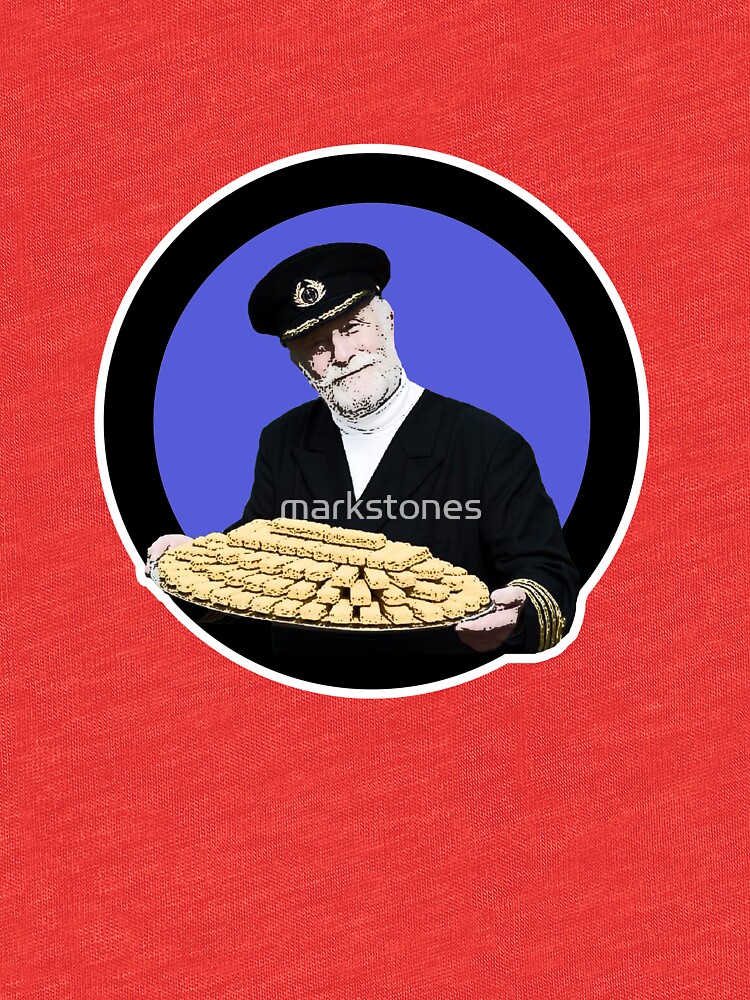 "Fish fingers? Captain Birdseye from the seventies and eighties adverts" Tshirt by markstones