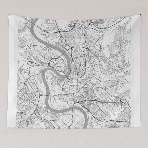 Item preview, Dusseldorf Map Line designed and sold by HubertRoguski.