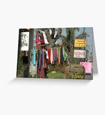 A Strange Shot Of A Strange Shop Greeting Card
