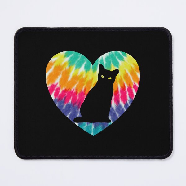 Item preview, Bombay Cat Heart With Tie dye Print For Black Cats Mom Dad designed and sold by JokeGysen.